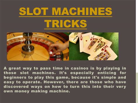 casino slot tricks